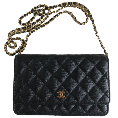 Chanel Wallet on Chain Caviar Gold